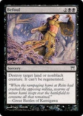 Befoul 102/306 - Champions of Kamigawa Singles