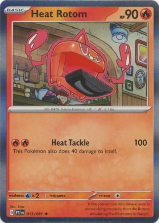 Heat Rotom - 013/091 - Holo Rare Scarlet &amp; Violet: Paldean Fates Singles