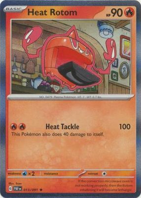 Heat Rotom - 013/091 - Holo Rare Scarlet &amp; Violet: Paldean Fates Singles