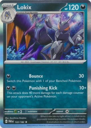 Lokix - 122/182 - Holo Rare
Scarlet &amp; Violet: Paradox Rift Singles