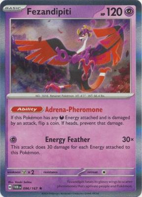 Fezandipiti - 096/167 - Holo Rare Scarlet and Violet: Twilight Masquerade Singles