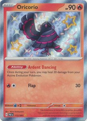 SJ Oricorio - 113/091 - Shiny Rare
Scarlet &amp; Violet: Paldean Fates Singles