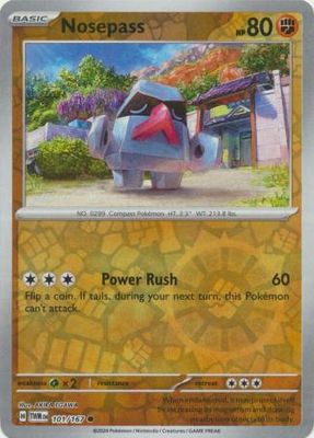 Nosepass - 101/167 - Common Reverse Holo Scarlet &amp; Violet: Twilight Masquerade Reverse Holo Singles