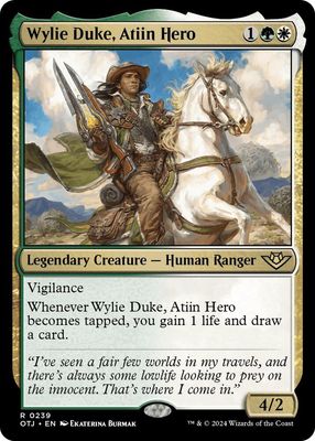 Wylie Duke, Atiin Hero - Outlaws of Thunder Junction (OTJ)
Outlaws of Thunder Junction