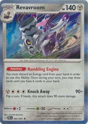 Revavroom - 065/091 - Holo Rare Scarlet &amp; Violet: Paldean Fates Singles