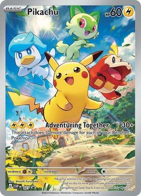 SJ Pikachu - 027 - SV: Scarlet &amp; Violet Promo Cards (SVP)
SV: Scarlet &amp; Violet Promo Cards