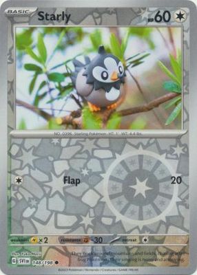 Starly - 148/198 - Common Reverse Holo
Scarlet &amp; Violet (Base Set) Reverse Holo Singles