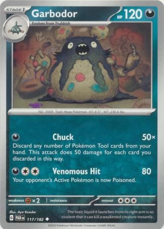 Garbodor - 117/182 - Uncommon
Scarlet &amp; Violet: Paradox Rift Singles