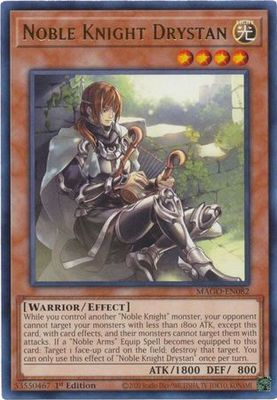 Noble Knight Drystan - MAGO-EN082 - Rare 1st Edition Maximum Gold 1st Edition Singles