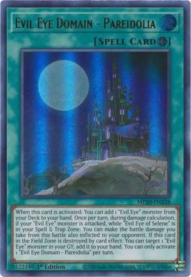 Evil Eye Domain - Pareidolia - MP20-EN238 - Ultra Rare 1st Edition
2020 Mega-Tin: Lost Memories 1st Edition Singles