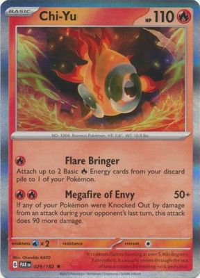 Chi-Yu - 029/182 - Holo Rare Scarlet &amp; Violet: Paradox Rift Singles