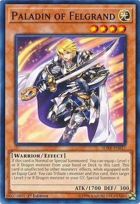 Paladin of Felgrand - SDRR-EN017 - Common 1st Edition Rokket Revolt Singles