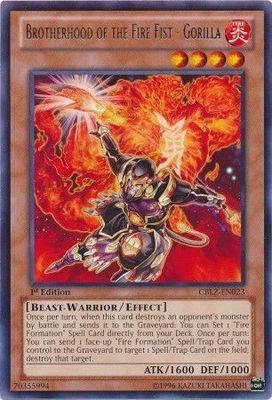 Brotherhood of the Fire Fist - Gorilla - CBLZ-EN023 - Rare 1st Edition Cosmo Blazer 1st Edition Singles (espanol)
