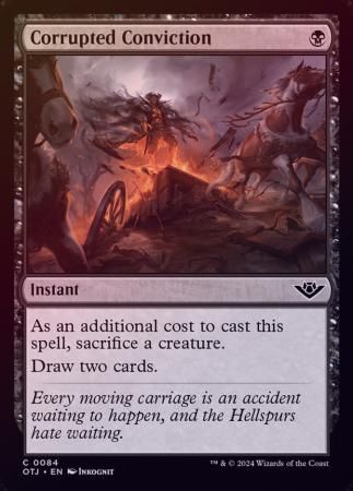 Corrupted Conviction 0084 - Foil Outlaws of Thunder Junction Foil Singles