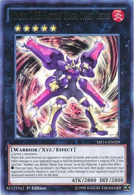 Number C105: Battlin&#39; Boxer Comet Cestus - MP14-EN029 - Ultra Rare 1st Edition
Yu-Gi-Oh! 2014 Mega-Tins Singles