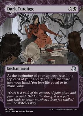 Dark Tutelage 0028 Wilds of Eldraine Enchanting Tales Singles
