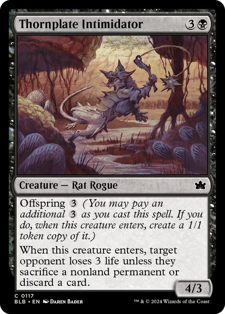 Thornplate Intimidator - Bloomburrow (BLB) Bloomburrow