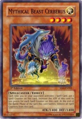 Mythical Beast Cerberus - SD6-EN002 - Common 1st Edition Structure Deck: Spellcaster&#39;s Judgment [SD6] 1st Edition Singles