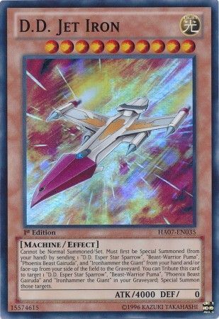 D.D. Jet Iron - HA07-EN035 - Super Rare 1st Edition Hidden Arsenal 7: Knight of Stars 1st Edition Singles *Espanol*