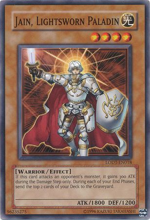 Jain, Lightsworn Paladin - LODT-EN018 - Common Unlimited Light of Destruction [LODT] Unlimited Singles