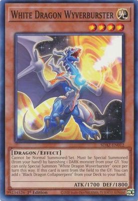 White Dragon Wyverburster - SDAZ-EN012 - Common 1st Edition Structure Deck: Albaz Strike 1st Edition Singles