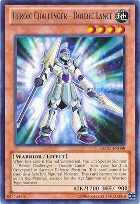Heroic Challenger - Double Lance - REDU-EN008 - Rare Unlimited Return of the Duelist Unlimited Singles (espanol)