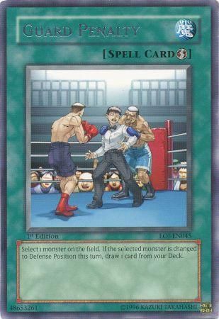 Guard Penalty - EOJ-EN045 - Rare 1st Edition Enemy Of Justice [EOJ] 1st Edition Singles