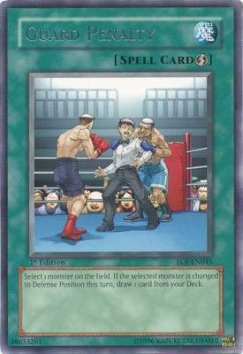 Guard Penalty - EOJ-EN045 - Rare 1st Edition Enemy Of Justice [EOJ] 1st Edition Singles