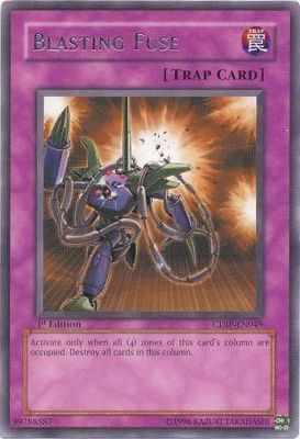 Blasting Fuse - CDIP-EN049 - Rare 1st Edition
Cyberdark Impact [CDIP] 1st Edition Singles