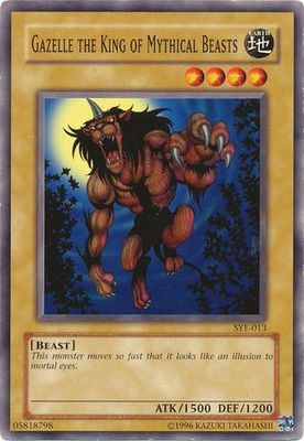 Gazelle the King of Mythical Beasts - SYE-013 - Common Unlimited Starter Deck: Yugi Evolution [SYE] Unlimited Singles