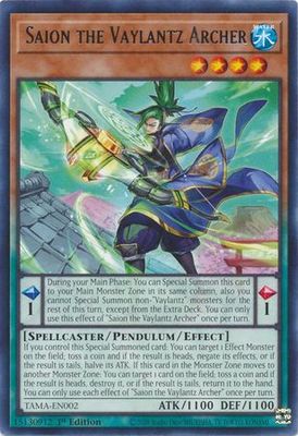 Saion the Vaylantz Archer - TAMA-EN002 - Rare 1st Edition Tactical Masters 1st Edition Singles