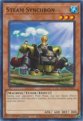Steam Synchron - BLC1-EN145 - Common 1st Edition
Battles of Legend: Chapter 1 1st Edition Singles (Espanol)
