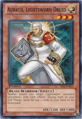 Aurkus, Lightsworn Druid - SDLI-EN013 - Common 1st Edition Structure Deck: Realm of Light 1st Edition Singles