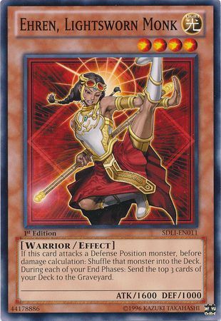 Ehren, Lightsworn Monk - SDLI-EN011 - Common 1st Edition Structure Deck: Realm of Light 1st Edition Singles