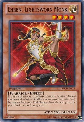 Ehren, Lightsworn Monk - SDLI-EN011 - Common 1st Edition Structure Deck: Realm of Light 1st Edition Singles