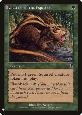 Chatter of the Squirrel - Mystery Booster Promo
Mystery Booster Singles