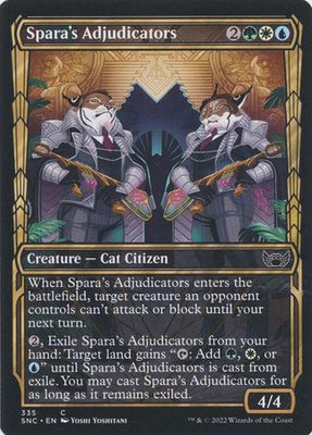 Spara&#39;s Adjudicators 335 - Showcase Golden Age Streets of New Capenna Collector Booster Singles