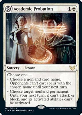Academic Probation 007/275
Strixhaven: School of Mages Singles (Español)