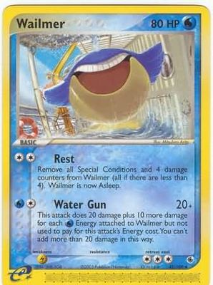Wailmer - 48/109 - Uncommon
Ex Ruby &amp; Sapphire Singles