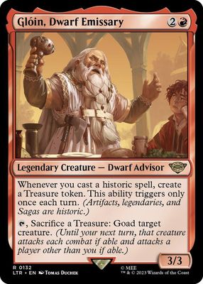 Gloin, Dwarf Emissary - Universes Beyond: The Lord of the Rings: Tales of Middle-earth (LTR)
Universes Beyond: The Lord of the Rings: Tales of Middle-earth (Espanol)