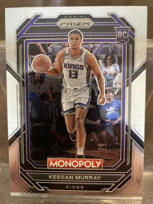 2022-23 Panini Monopoly Prizm Keegan Murray Base Rookie RC #78 Kings
