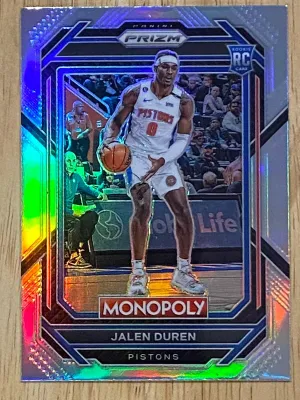 2022 Monopoly Prizm Jalen Duren Silver Prizm #27 RC