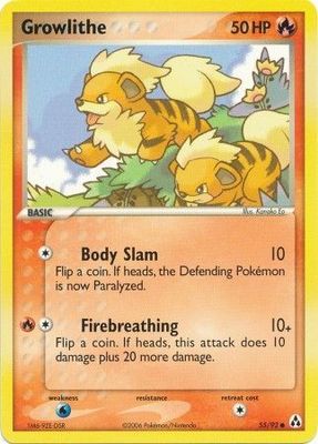 Growlithe - 55/92 - Common
Ex Legend Maker Singles