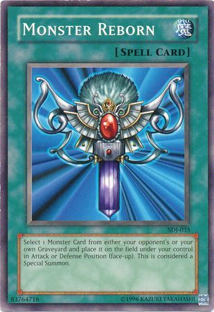 Monster Reborn - SDJ-035 - Common Unlimited Starter Deck: Joey [SDJ] Unlimited Singles
