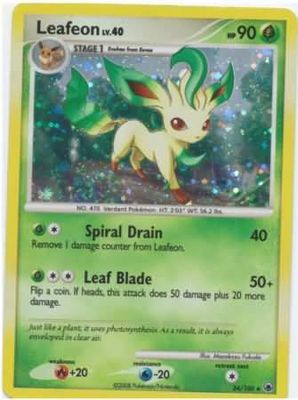 SJ Leafeon - 24/100 - Holo Rare Theme Deck Exclusive
Pokemon Theme Deck Exclusives