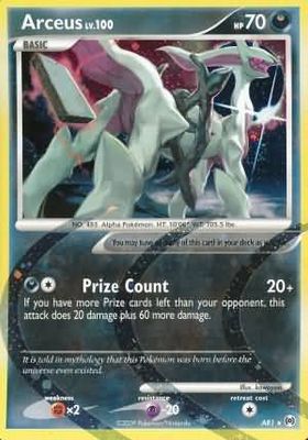 SJ Arceus - AR1 - Holo Rare
Platinum: Arceus Singles