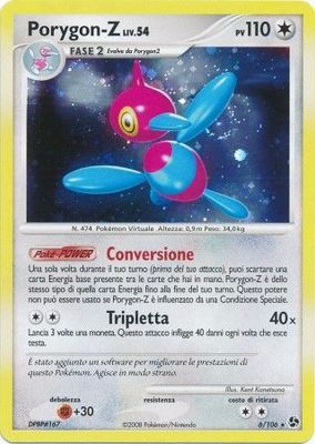 SJ Porygon-Z - 6/106 - Holo Rare
Diamond &amp; Pearl: Great Encounters Singles
