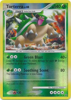 Torterra - 39/127 - Rare Reverse Holo
Platinum (Base Set) Reverse Holo Singles