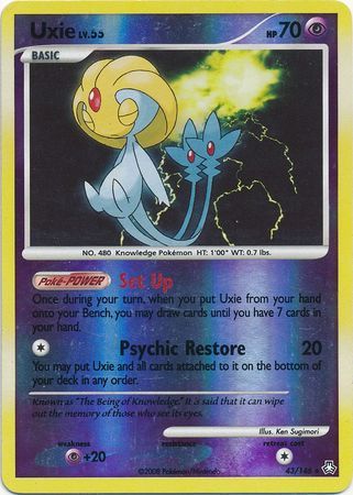 SJ Uxie - 43/146 - Rare Reverse Holo
Diamond &amp; Pearl: Legends Awakened Reverse Holo Singles