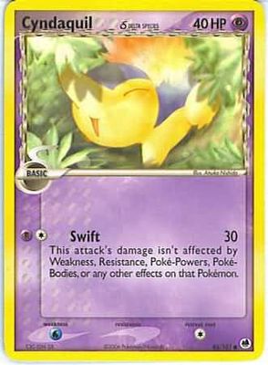 Cyndaquil (Delta Species) - 45/101 - Common
Ex Dragon Frontiers Singles